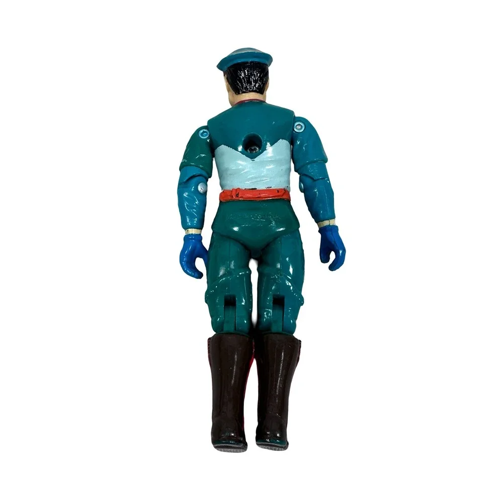 Vintage 1991 Hasbro GI Joe Street Fighter M Bison 3.75 Action Figure Green‎ Red